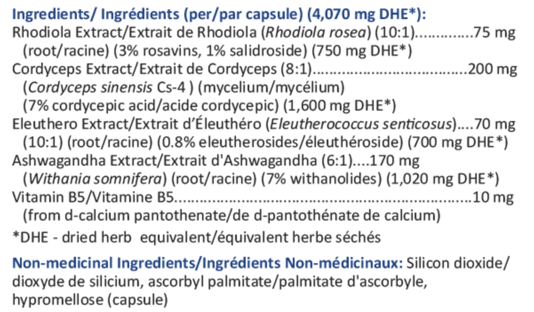 Adrenergyn (Soutien surrénalien à base de plantes)
