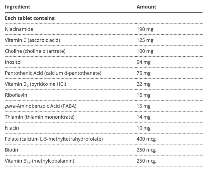 Vitamin B-Complex ( Anciennement Glycogenics )