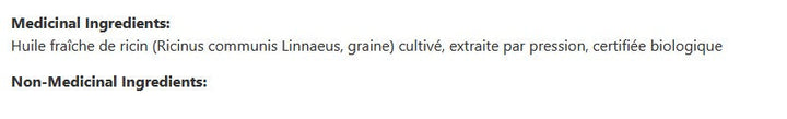 SOLDE - Huile de ricin