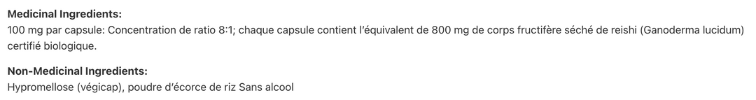 SOLDE - Reishi végécaps (Extrait 8:1)