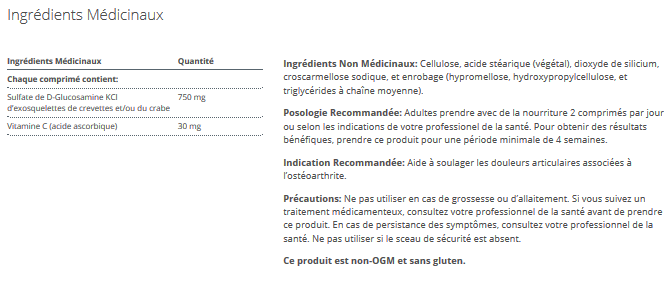 Glucosamine Sulfate 750