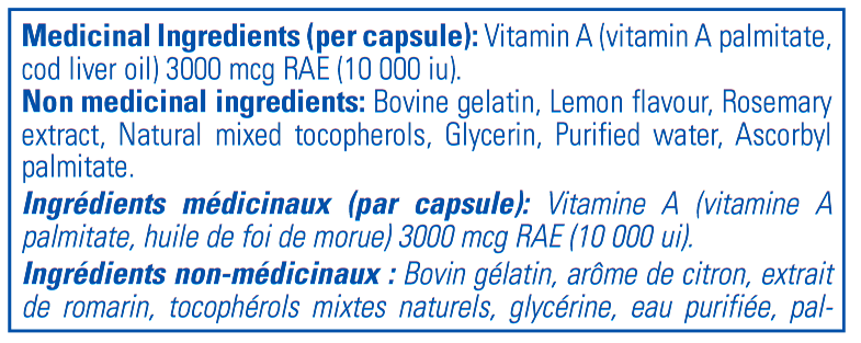 Vitamin A 10 000 IU