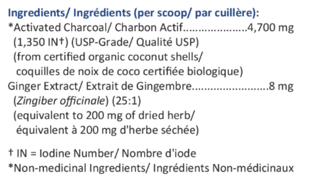 AC-1350P (Charbon actif de qualité pharmaceutique)