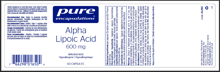 Alpha Lipoic Acid 600 mg