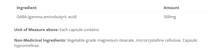 GABA - 500mg