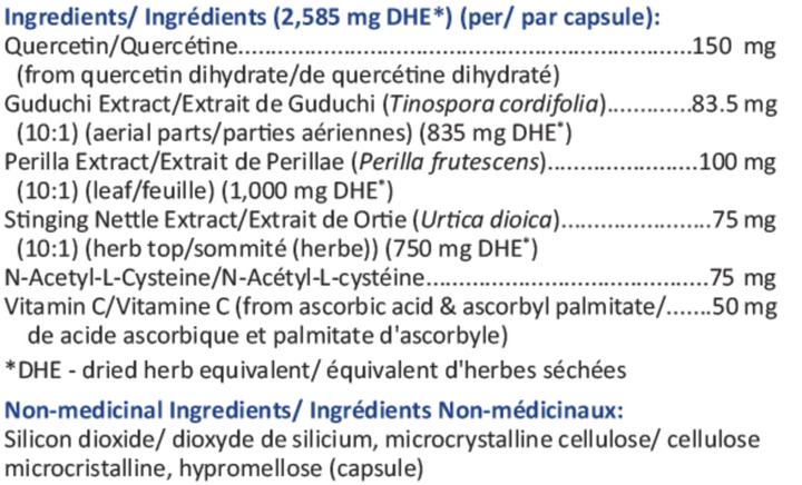 Histalief (Soutient les niveaux d'histamine et la stabilité des mastocytes)