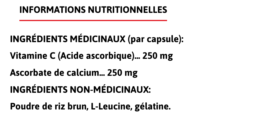 Vitamin C + Calcium